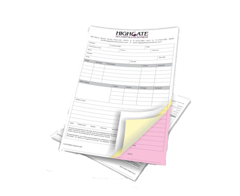 Carbonless Form - JPSPrint|Design,Print&MarketingSolutions Signs&BannerService·ScreenPrinting&Embroidery·GraphicDesigner